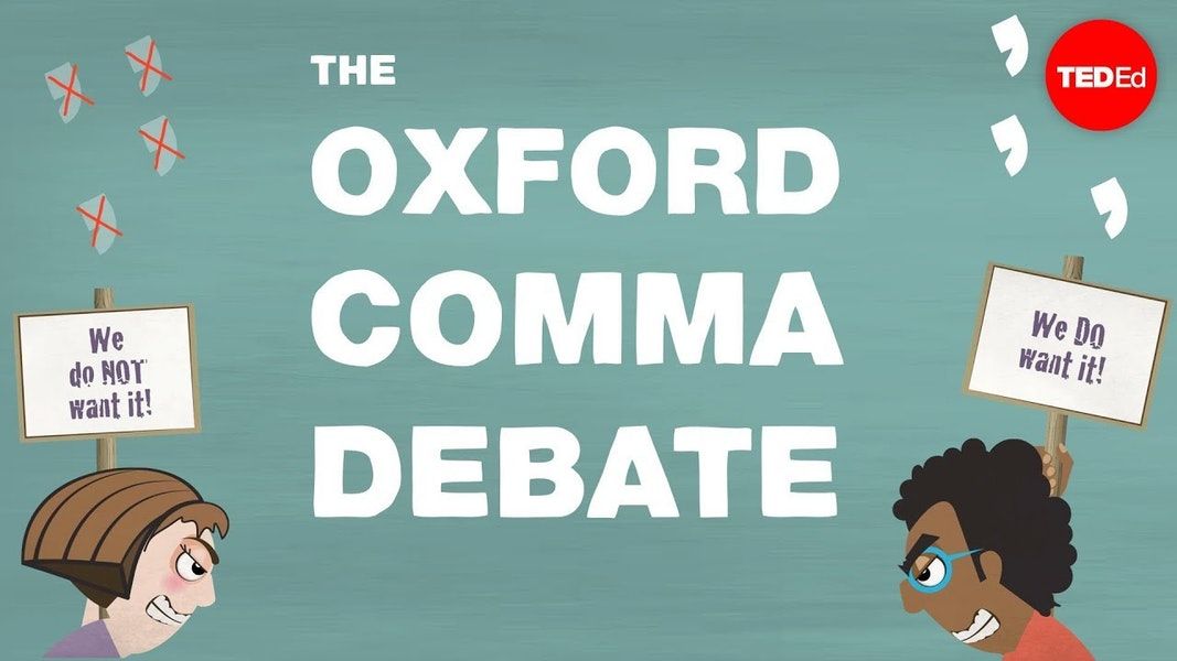 Ending the Oxford Comma Debate - by Kent AndersonCommentShareCommentShare